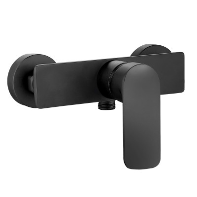 MONOMANDO CORAL DUCHA  NEGRO MATE  48350 1