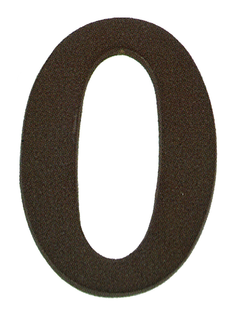Numero 0 negro rusti. 100 mm3801120-blis