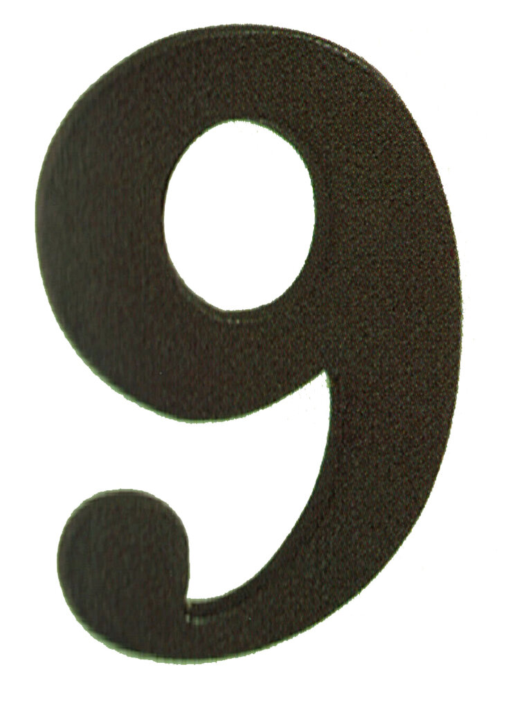 Numero 9 cromo brillo 100 mm3890020-blis