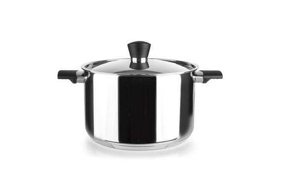 OLLA CON TAPA ACERO INOX SÚ 20 CM