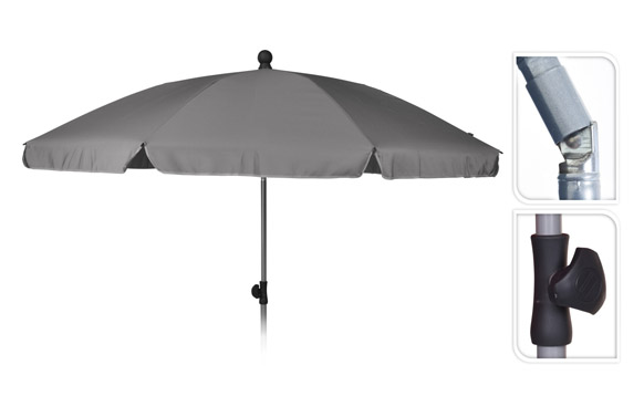 PARASOL PLAYA Ú 200 CM    GRIS