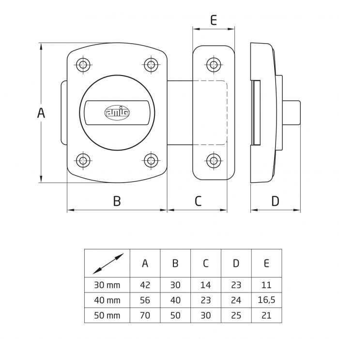 PASADOR 388-30MM CROMO DISPLAY AMIG 2