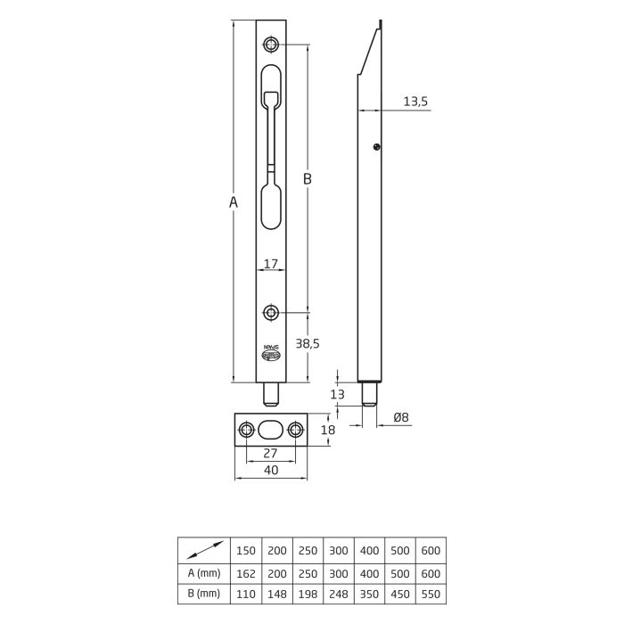 PASADOR 401-200 LATONADO     AGB 2