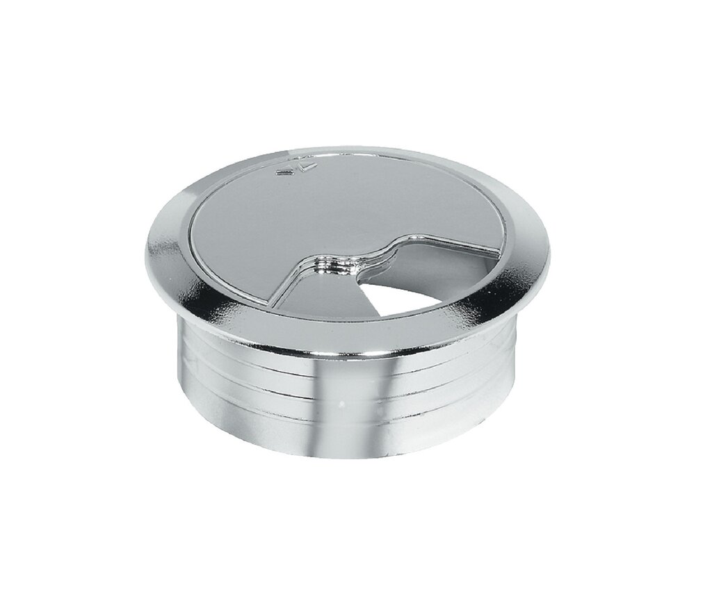 TAPA PASACABLES ORDEN 80MM CROMO BRILLO
