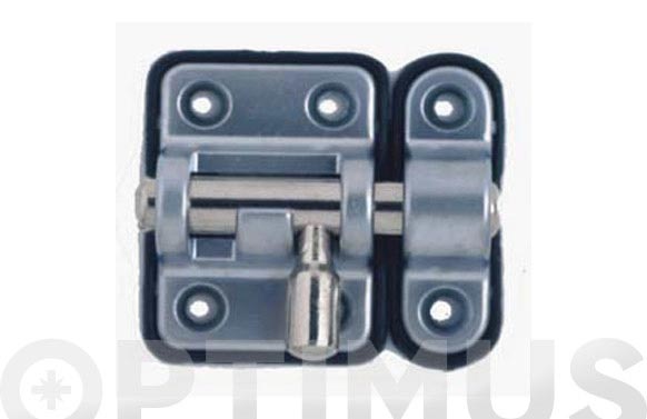 PASADOR 20 BASE PLASTICO  50MM CROMO MAT