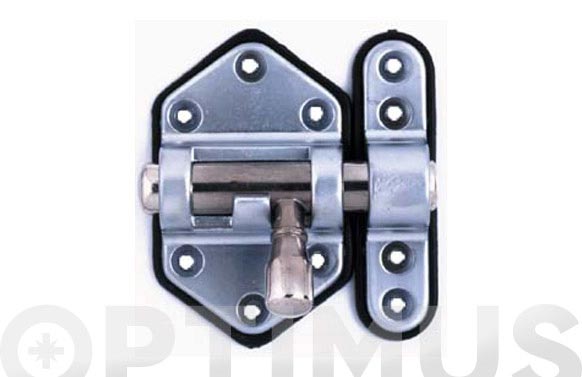 PASADOR 20 BASE PLASTICO  30MM CROMO MAT