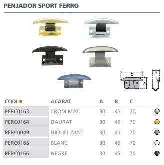 PERCHA SPORT C/TORN.NIQ.MAT 0104310 2