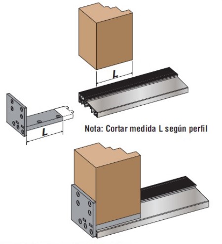 PERFIL SOLERA ALUMINIO 3 MTS (72MM) 1