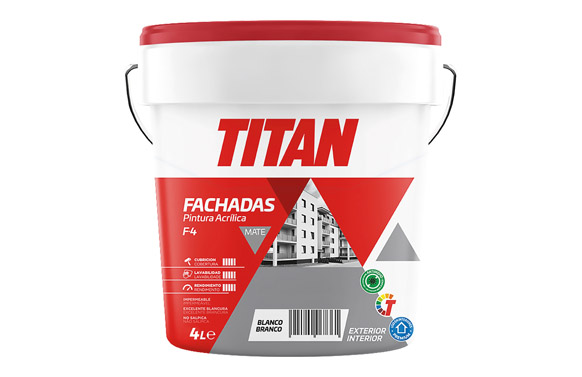 PINTURA ACRILICA FACHADAS 4 L BLANCO