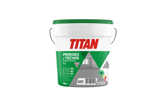 PINTURA ACRILICA INTERIOR 4 L BLANCO