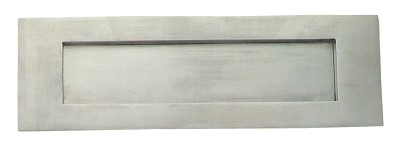 Placa buzon cromo mate  87x275  4004000