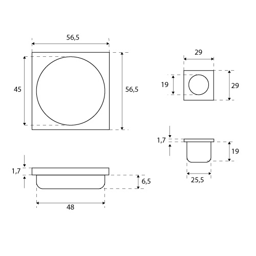 PLACA CORREDERA KIT 50034008   CROM SAT 2