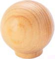 POMO BOLA ROBLE NAT.   30MM. 0332430