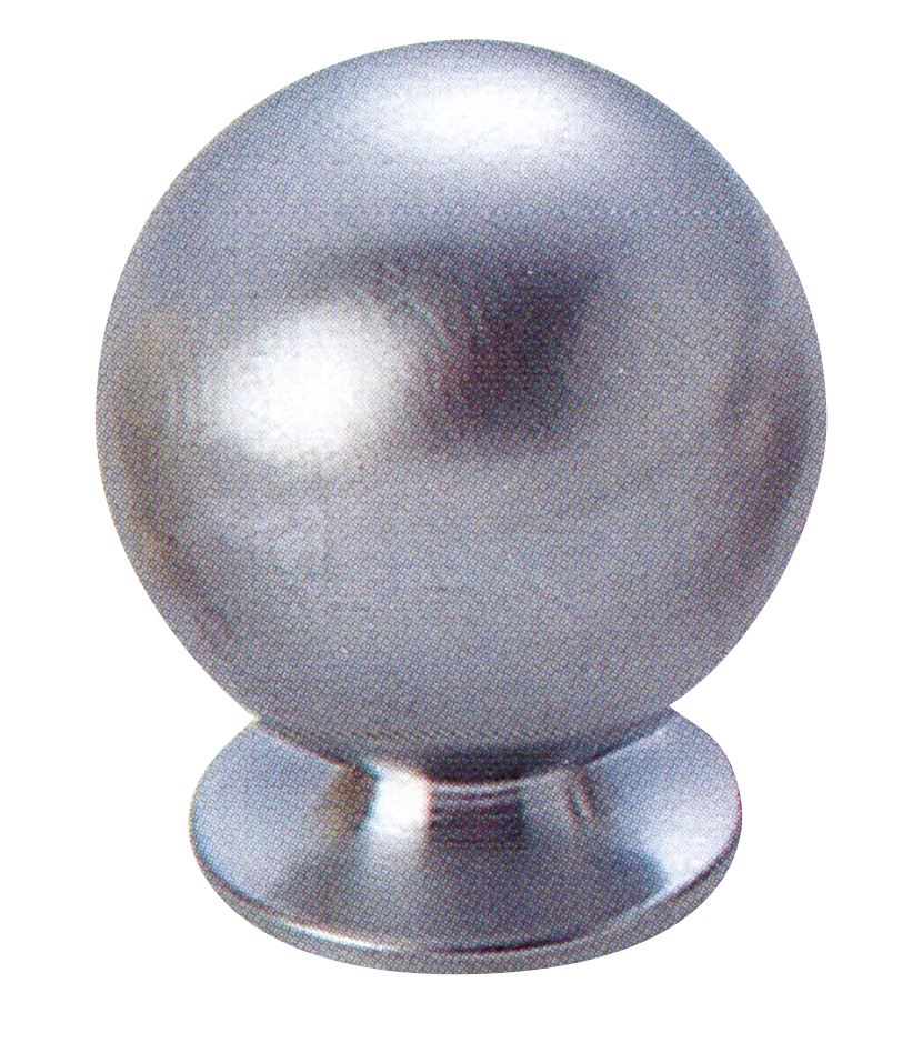 POMO INOX MATE  BOLA C/BASE 30MM