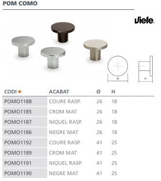POMO VIEFE COMO     0168026Z23 NIQUEL CE 3