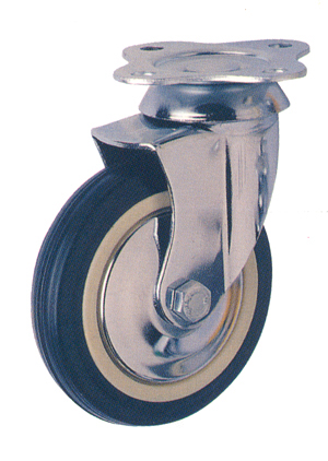 Rueda girat. c/freno  3 /42 afo mueble