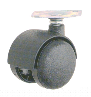 Rueda girat. c/freno 444/50 afo mueble