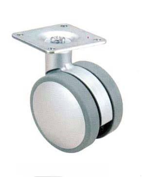 RUEDA GIRATORIA 10DKP50 PLATEADA 1-0614 1