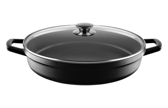 Rustidera baja aluminio fundido con tapa