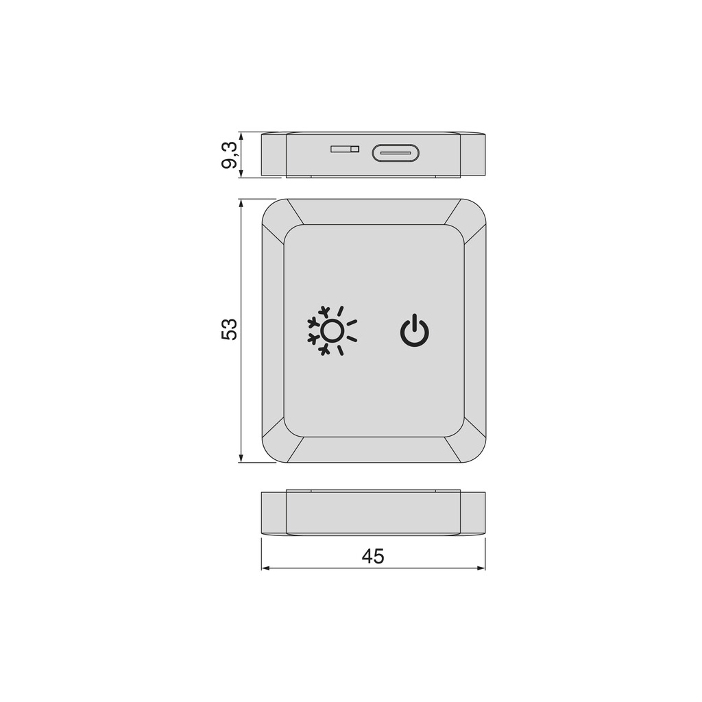 Sensor smart rf emi touch negro 5157317