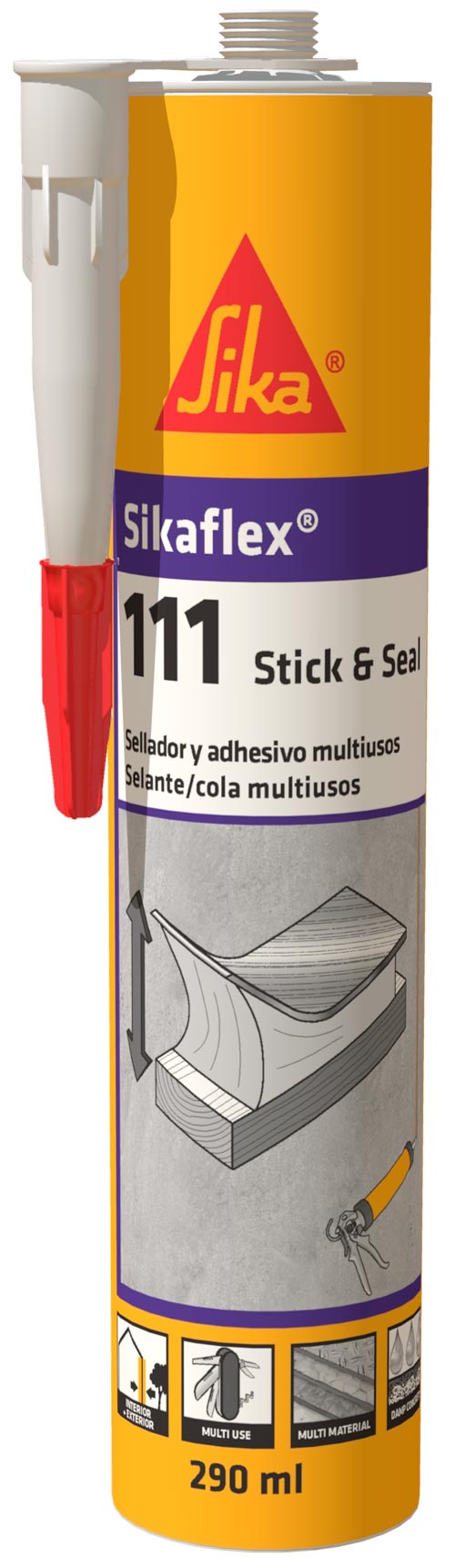 ADHESIVO MONTAJE SELLADOR 290 ML NEGRO