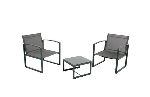 SILLON ACERO TEXTILENE 2U +MESITA DUO GRIS ANTRACITA SETBAL060-JAKARTA 1