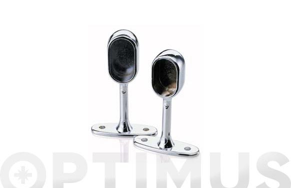 SOPORTE TUBO CORTINA OVAL 25 X 15 MM