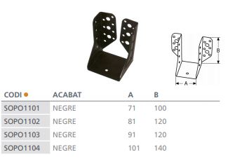 SOPORTE VIGA  CONSTR. RF.1195 (101X140) 2
