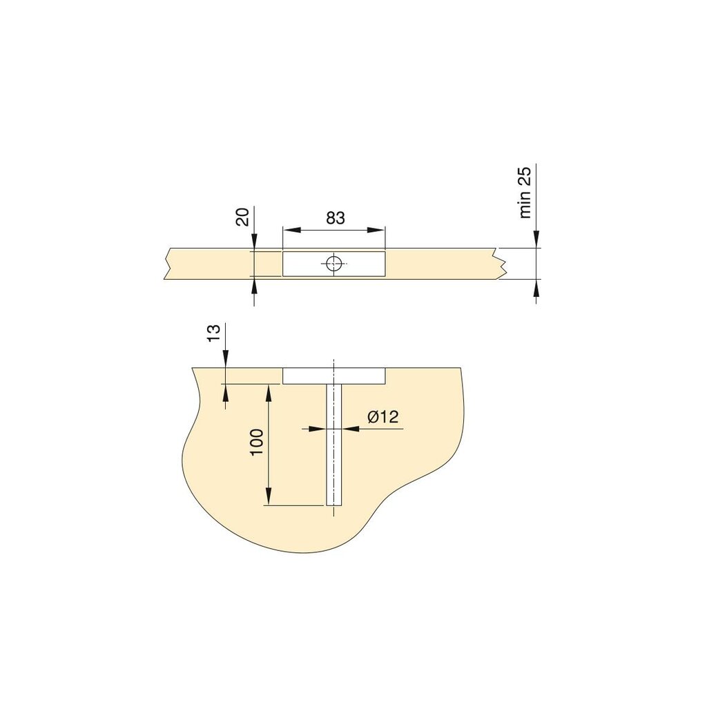 SOPORTE OCULTO RF.4015005 PHANTOM (2 UD) 5