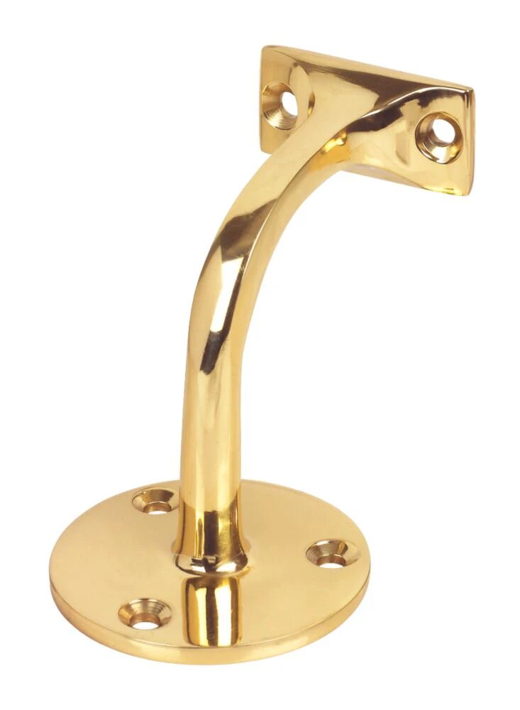 SOPORTE PASAMANO LATON PULIDO    0039