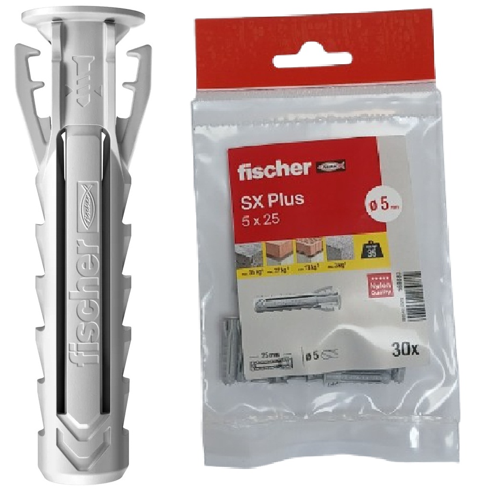 Taco nylon fischer  sx-5 x 25/30bp bolsa