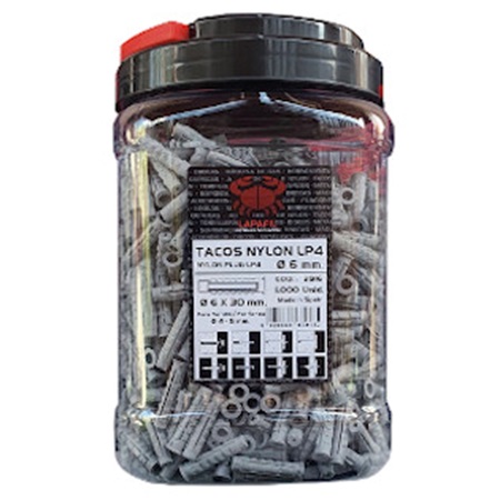 TACO GRIS NYLON Nº 5 (FX) BOTE 1500 UN
