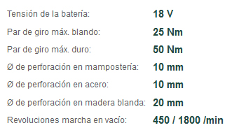 TALADRO ATORN. SB 18 L SET 614053710 3