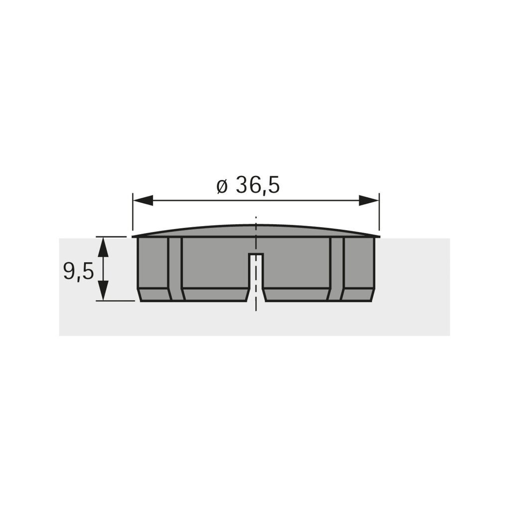 TAPA MARRON BISAGRA D35 HETTICH 2