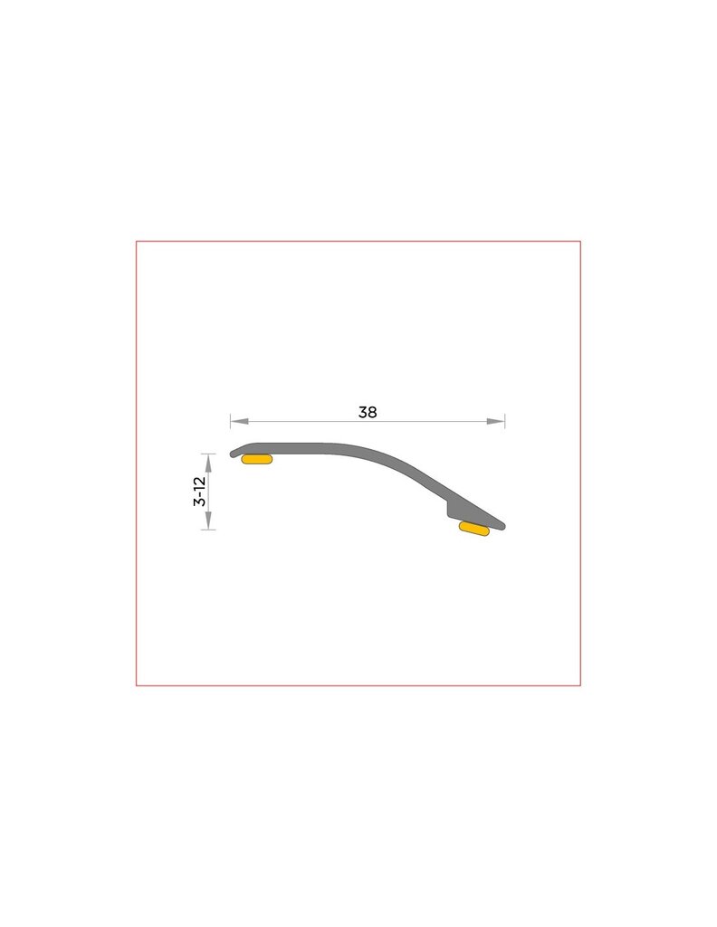 TAPAJUNTA GRES (3-12) 37MM HAYA    270CM 2