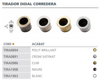 TIRADOR DEDAL 5000.42.08 CROMO SATINADO 2