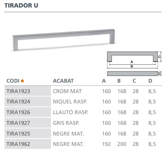 TIRADOR VIEFE U     0056160Z31 GRIS CEP. 3