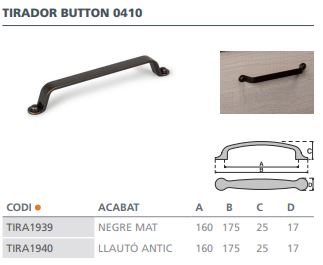 TIRADOR VIEFE BUTTON 0410160Z614 LATON A 3