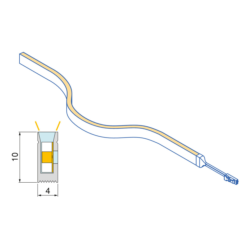 TIRA LED NEONLYNX 7.6W/M 3024MM  5162420 6