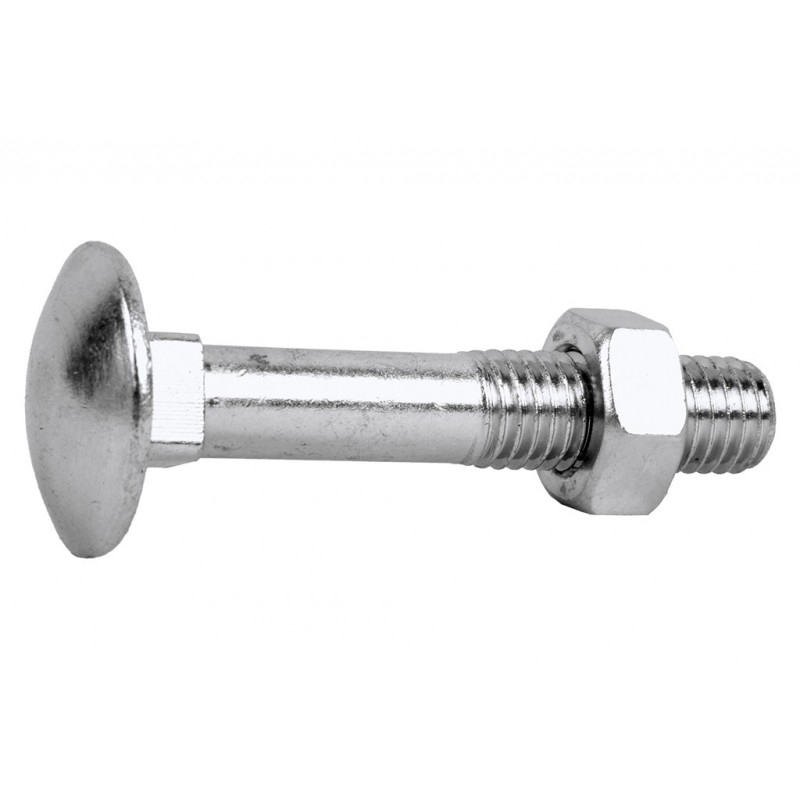 Tornillo din 603 4.6 cincado + tuerca