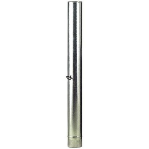 TUBO ESTUFA LISO GALV. 100MM  C/LLAVE
