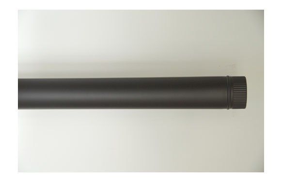 TUBO LISO VITRIFICADO NEGRO MATE T600 Ø 200 X 1MT RPT01200C 1