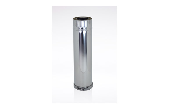 TUBO PARED DOBLE INOX 316L Ø80 X 0,5 M PELLET TPD80564J 1