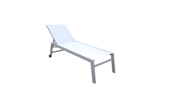 TUMBONA ALUMINIO PLATA+TEXTILENE TOSSA BLANCO 894524-WHITE 1