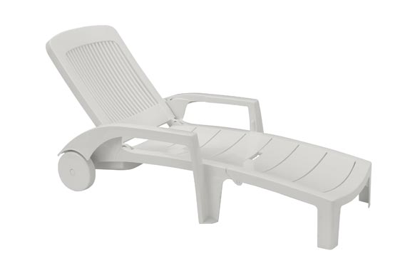 TUMBONA RESINA PLEGABLE CON RUEDAS FIDJI BLANCO 44041004 1