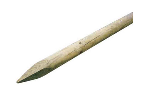 Poste madera redondo con punta