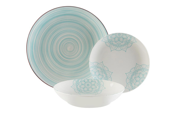VAJILLA PORCELANA 18 PIEZAS NEW MANDALAS 22120086 1