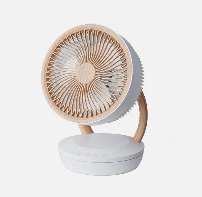 VENTILADOR SOBREMESA BLANCO/MADERA 45W