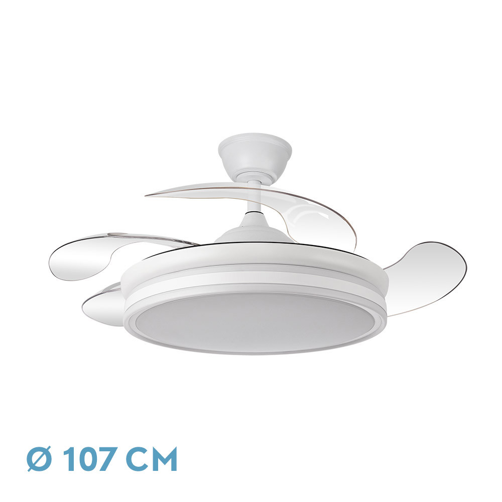 VENTILADOR BAYOMO BLANCO ASPAS DESP. 59W