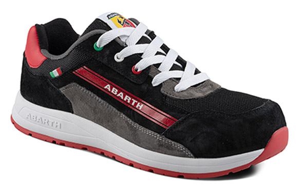 Zapato seguridad s3 abarth 595 negro / rojo